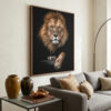 quadro-leao-decorativo-realista