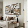trio-quadros-abstratos-dourados